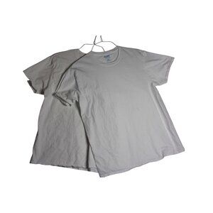 Gildan White Crew Neck Tee Shirts Men's Large (42-44) Quantity 2
